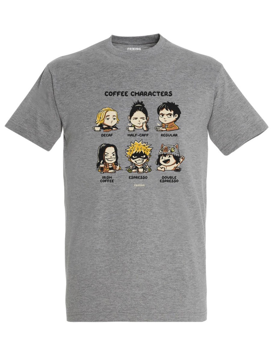 Friking Coffee Characters - 368 | Camisetas Hombre