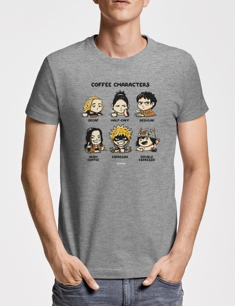 Friking Coffee Characters - 368 | Camisetas Hombre